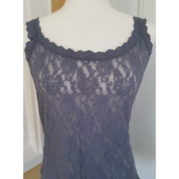 Vintage Hanky Panky Gray Lace Camisole - Picture 5 of 16